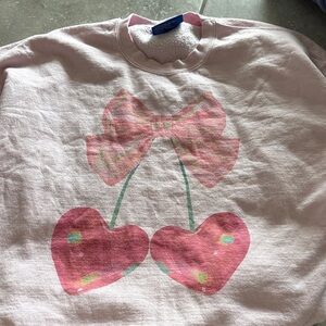 Pink Heart and Bow Sweatshirt